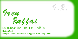 iren raffai business card